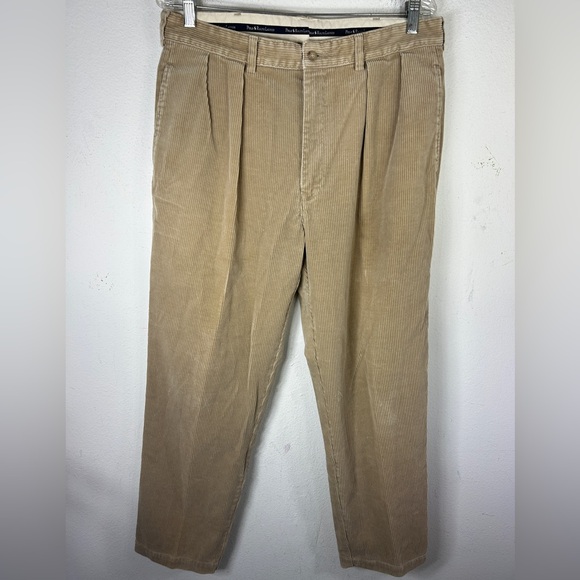 Polo Ralph Lauren MENS pants 34x30 corduroy tan brown academia teacher corpcore
